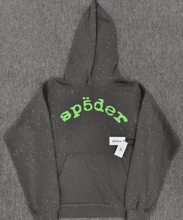 Sp5der hoodie-Dark grey VVS