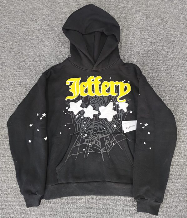 Sp5der hoodie-BLACK JEFFERY