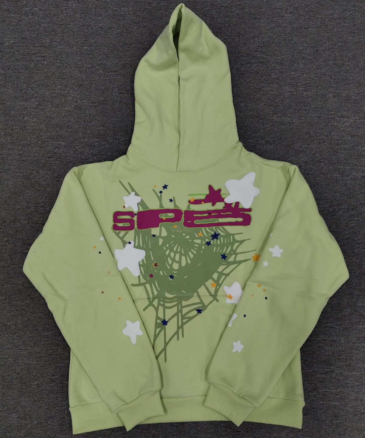 Sp5der hoodie-Mint 薄荷绿