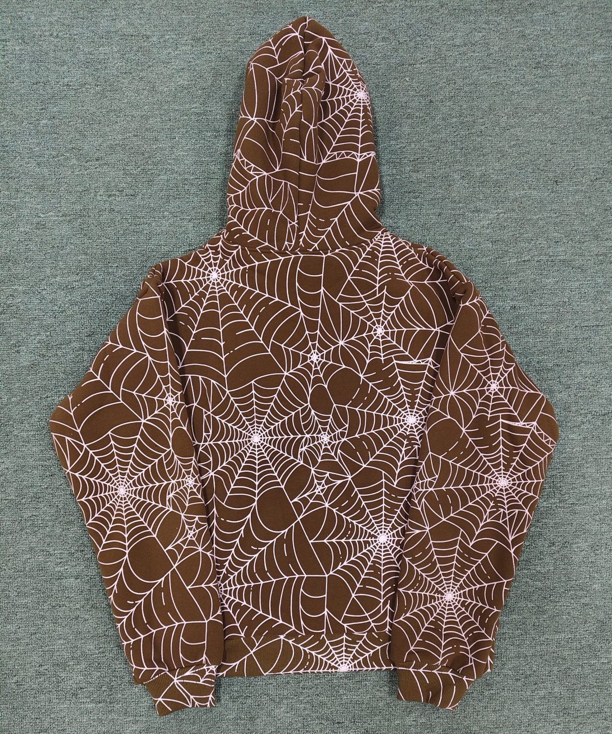 Sp5der hoodie-Brown AOP - Image 2