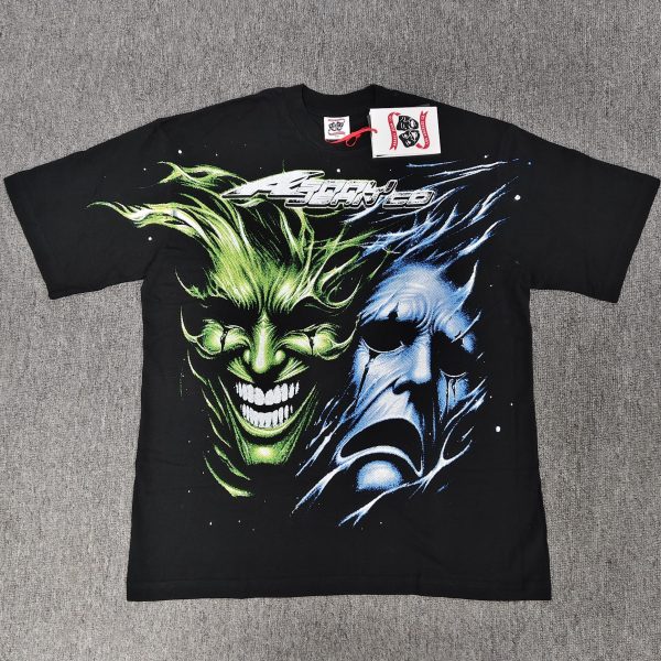 #A01 SPLIT FACE T-SHIRT